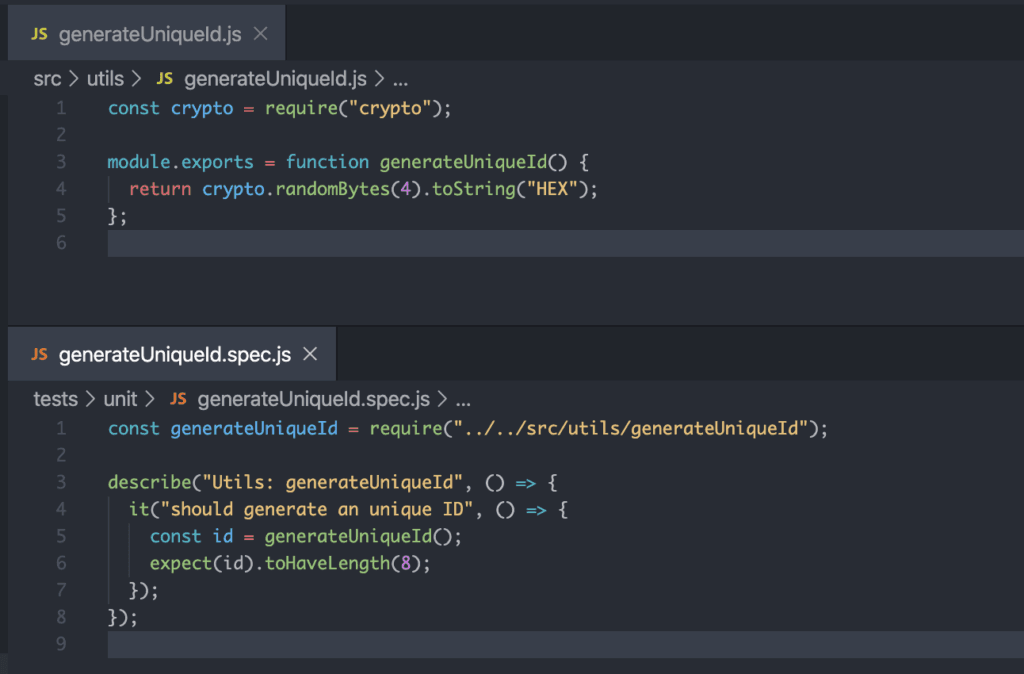 Split editor in VS Code